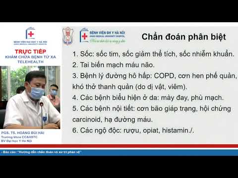 Các triệu chứng của sốc phản vệ?
